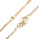 Brass Curb Chains with Oval Links Necklace for Women(NJEW-P265-18G)-1