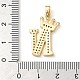 Placage de crémaillère en laiton micro pavé pendentifs en zircone cubique(KK-D535-01N-RS)-3