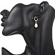 Shell Pearl Leverback Earrings(EJEW-JE06905)-3