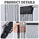 Polyester & Plastic Pearl Door String Curtain(AJEW-WH20128-053A)-6