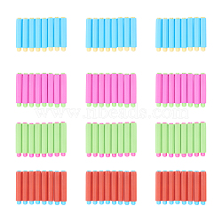 NBEADS Plastic Folder Chalk, Office Blackboard Writing Tools, Mixed Color, 95x17~19mm, Inner Diameter: 8mm, 32pcs/set(AJEW-NB0001-30)