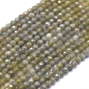 Natural Tanzanite Beads  Strands, Faceted, Round, 4mm, Hole: 0.5mm, about 104pcs/strand, 15.35 inch(39cm)