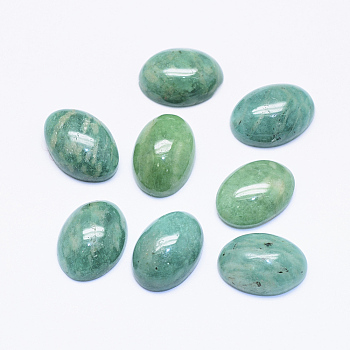 Natural Amazonite Cabochons, Oval, 14x10x4mm