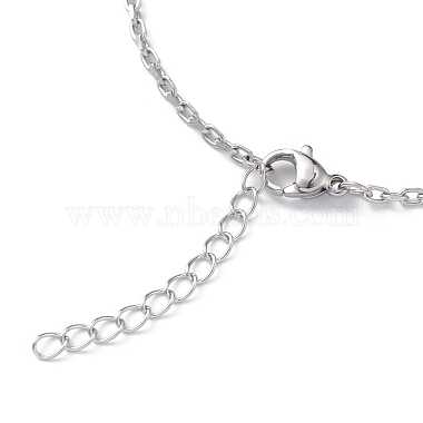 304 bracelet chaîne câble en acier inoxydable pour hommes femmes(STAS-B039-04P)-3