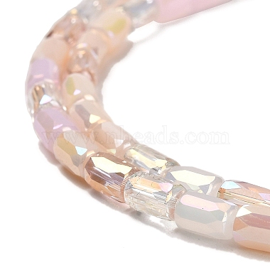 perles en verre plaquent brins(EGLA-D030-08I)-3