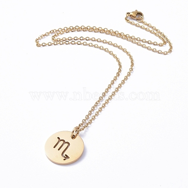 304 Stainless Steel Pendant Necklaces(NJEW-E147-05G)-2