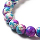 Synthetic Turquoise Dyed Beads Strands(G-E594-24I)-3