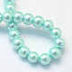 Baking Painted Pearlized Glass Pearl Round Bead Strands(HY-Q330-8mm-45)-4