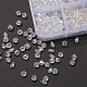 4 perles de verre galvanoplastiques de style(EGLA-YW0001-35)-5