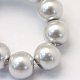 Backen gemalt pearlized Glasperlen runden Perle Stränge(X-HY-Q003-10mm-62)-3