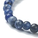 Natural Sodalite Beaded Stretch Bracelets(BJEW-D446-A-36)-3