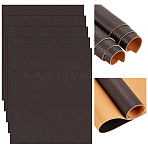 Rectangle PU Leather Fabric, for Sofa/Seat Patch, Coconut Brown, 30x25x0.12cm(DIY-WH0349-324B)