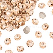 Preciosa&reg MAXIMA Crystal Round Stones, Czech Crystal, Bicone(436 11 177 Rivoli), Dura Foiling, 90300 Light Peach, SS29(6.15~6.35mm)(X-PRC-RASS29-90300)