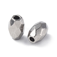 Non-Tarnish 201 Stainless Steel Beads, Barrel, Stainless Steel Color, 6.5x4mm, Hole: 1.4mm(STAS-G298-04P)