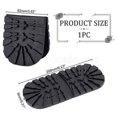 Talon de chaussures en caoutchouc antidérapant et résistant à l'usure(FIND-WH0021-43)-2