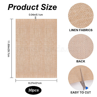 Christmas Linen Fabrics(DIY-WH0304-565)-2
