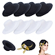 8Pcs 2 Colors EVA Cloth Round Fascinator Hat Base for Millinery(AJEW-NB0005-59)-1