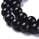 Chapelets de perles en pierre noire naturelle(G-I288-A02-6mm)-2