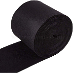 Non Woven Fabric Embroidery Needle Felt for DIY Crafts, Black, 140x3mm, about 6m/roll(DIY-WH0156-92B)