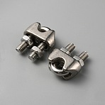 304 Stainless Steel Wire Rope Cable Clip Clamp, Stainless Steel Color, 9x18x9mm(FIND-WH0110-499)