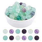 Natural Fluorite Beads Strands, Frosted, Round, 8~9mm, Hole: 0.8mm, about 47pcs/strand, 14.9 inch(38cm), 2strands/box(G-AR0003-76)