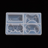 Gamepad Silicone Molds, Resin Casting Molds, For UV Resin, Epoxy Resin Jewelry Making, White, 99x61.5x10mm, Inner Size: about 20~27x38~41.5mm(AJEW-WH0022-06)