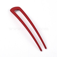 Zinc Alloy Hair Fork, Dark Red, 100x19.5x2mm(BY-TAC0001-19G)