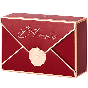 Paper Box, Gift Packing Boxes, Rectangle, Indian Red, 7x10.5x3.5cm
