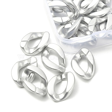 20Pcs Opaque Spray Painted Acrylic Linking Rings(OACR-YW0001-53B)-2