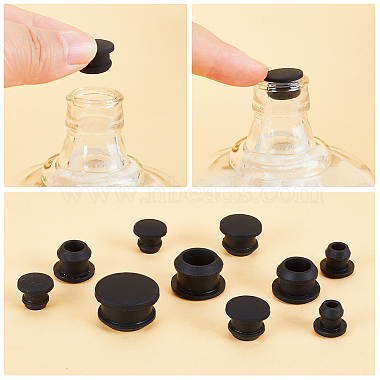30Pcs 5 Style Silicone Bottle Seal Plug(AJEW-GF0008-09A)-5