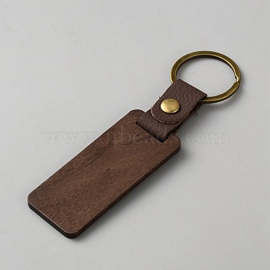 Wooden & Leather Keychains(WOOD-WH0030-76)-2
