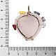 pendentifs coeur en quartz rose naturel(G-K374-01A)-3