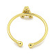 Rack Plating Brass Open Cuff Rings for Women(RJEW-F162-02G-A)-3