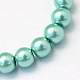 Baking Painted Pearlized Glass Pearl Round Bead Strands(HY-Q330-8mm-32)-2