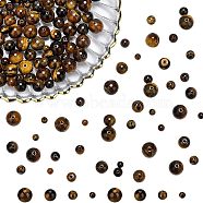 200Pcs 4 Style Grade AB Natural Tiger Eye Beads, Round, 50pcs/style(G-NB0002-74)