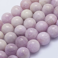 Natural Kunzite Beads Strands, Spodumene Beads, Round, Grade AB, 16mm, Hole: 1.5mm; about 25pcs/strand, 15.9 inches(40.5cm)(G-L478-11-16mm)