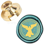 Wax Seal Brass Stamp Head, for Wax Seal Stamp, Angel & Fairy Pattern, 25x14.5mm(AJEW-WH0209-075)