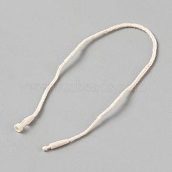 1000Pcs Cotton Hang Tag Fasteners, Old Lace, 20x0.15cm(ODIS-WH20025-15A)