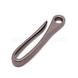 Alloy Carp Fishing Hooks, with Hole, Fishing Tackle, Gunmetal, 68.5x16x9mm, Hole: 6mm(PALLOY-WH0092-51-05B)