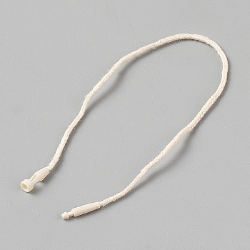 1000Pcs Cotton Hang Tag Fasteners, Old Lace, 20x0.15cm