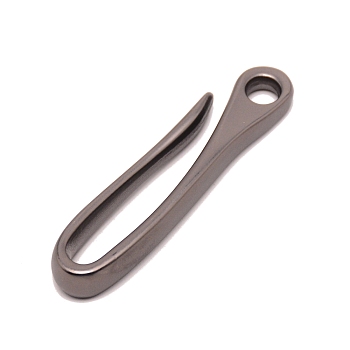 Alloy Carp Fishing Hooks, with Hole, Fishing Tackle, Gunmetal, 68.5x16x9mm, Hole: 6mm