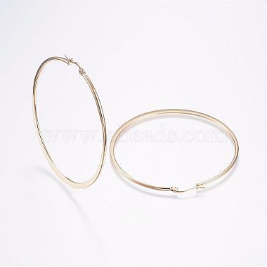 304 Stainless Steel Big Hoop Earrings(EJEW-F105-13G)-2