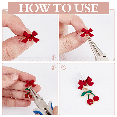 42Pcs Alloy Bowknot Stud Earring Findings(EJEW-ME0001-29)-3