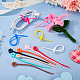 30Pcs Flower Shape Silicone Cable Zip Ties(AJEW-TADJ0001-10)-5