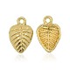 Nickel Free & Lead Free Golden Plated Alloy Leaf Charms(PALLOY-J169-39G-NR)-1