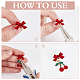 42Pcs Alloy Bowknot Stud Earring Findings(EJEW-ME0001-29)-3