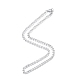 Men's 201 Stainless Steel Cuban Link Chain Necklace(NJEW-N050-A06-5-45P)-3