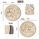 2Pcs 2 Style Double-face Printed Wooden Baby Photo Props(DJEW-WH0601-002)-2