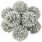 20Pcs Chrysanthemum Flower Ornaments, Artificial Flower, for Wedding Home Decorations, Dark Sea Green, 40x30mm(AJEW-CN0003-07E)