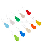 100Pcs 201 Stainless Steel Threader, Gourd, with Plastic Head, Mixed Color, 48x15x2.5mm, Hole: 1.2mm(TOOL-TADJ0001-04)